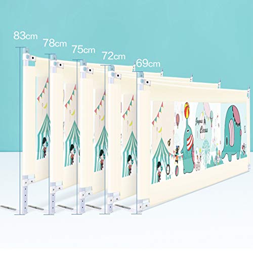 Valla de cama para niños plegable y apta para colchón King Queen 3