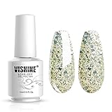 Vishine Gelpolish Long-lasting Gel Nail Polish Lacquer Shiny Color Soak Off UV LED Manicure Gold(1854)