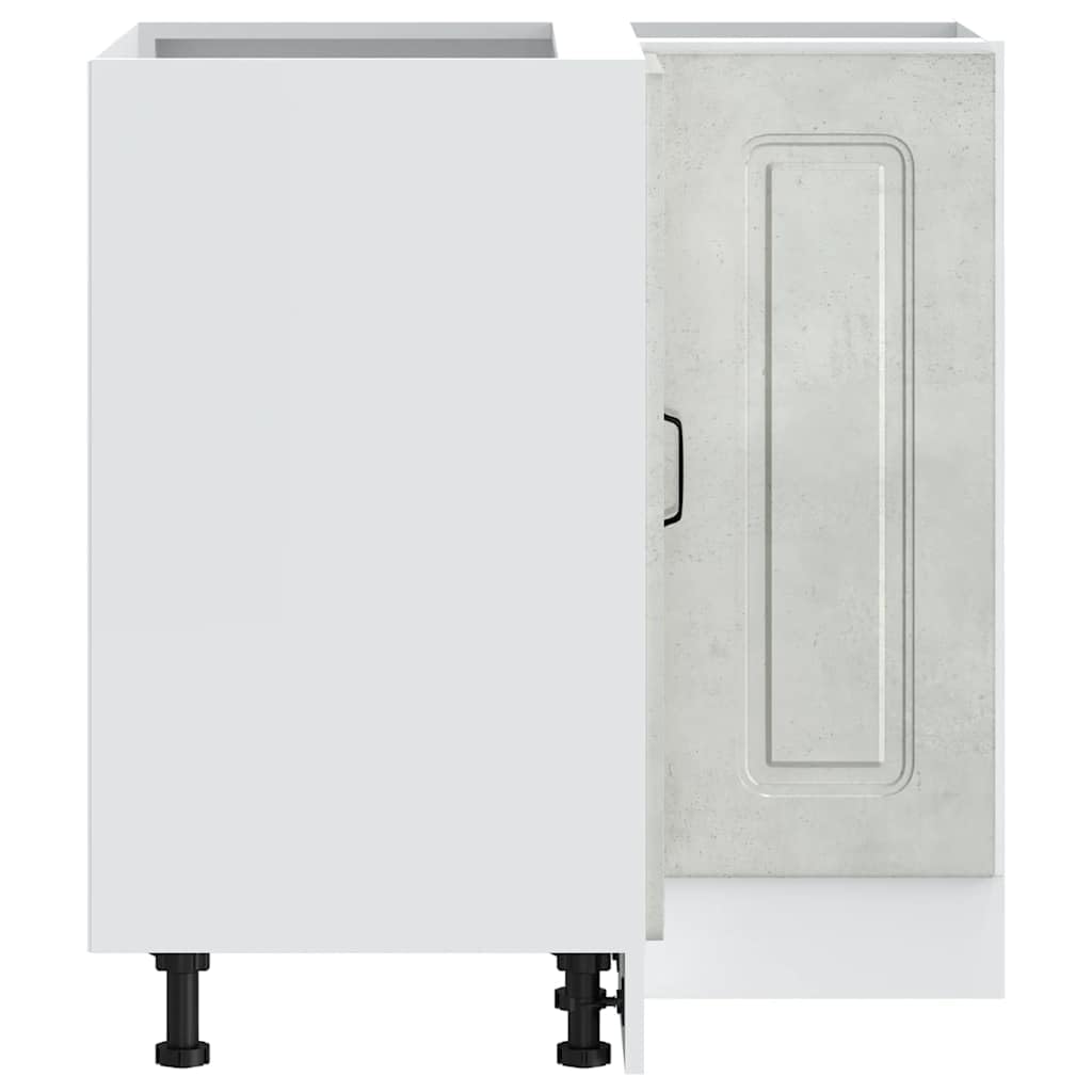 Myheimly Kitchen Cupboard, Küche Schrank, Kuechenschrank, Schrank Für Küche, Küchen Schrank, Hängeschrankm,Holzwerkstoff Küche Schrank,Betongrau,Corner Cabinet,75.5 x 75.5 x 81.5 cm