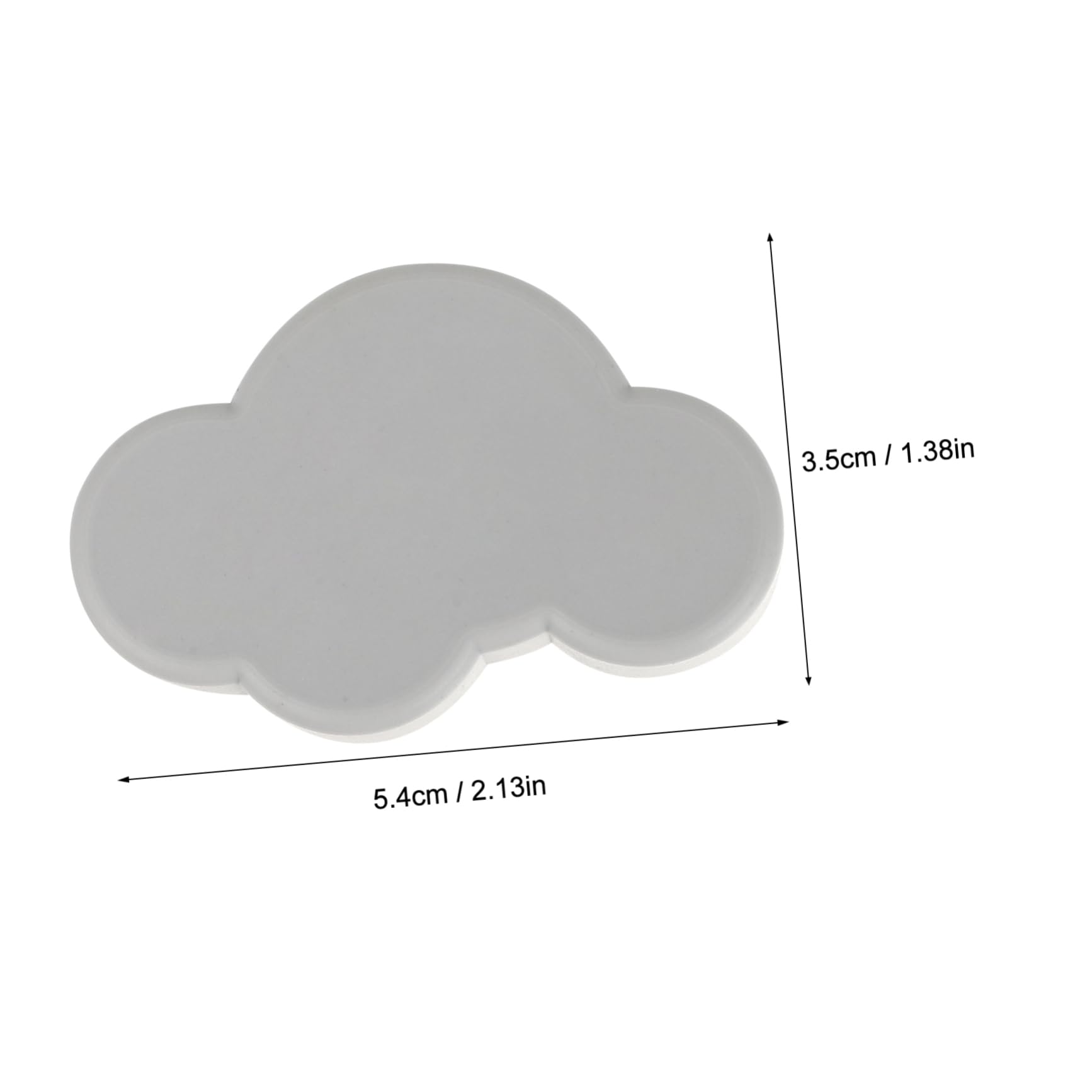 OSALADI Furniture Handle Accessory 6pcs Cloud Shape Drawer Pulls Soft Rubber Zinc Alloy Base for Boys and Girls Adults