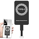 ワイヤレスアダプター - タイプC高速レシーバーチップ、スリム充電器|スマート誘導充電パッド、効果的なマイクロチップソリューション、オフィスのモバイルデバイス用の高速パワーチップ、ホーム、トラベルの使用
