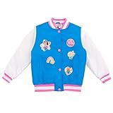 Ms. Rachel Infant Baby Girls Varsity Bomber Jacket Blue 12 Months