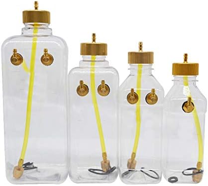 Fixed Wing Gasoline Engine Plane Accessory Transparent Plastic Fuel Tank for RC Airplane Transparent Plastic Gas Fuel Tank with Metal Cap for Gas Plane Aircraft Rc