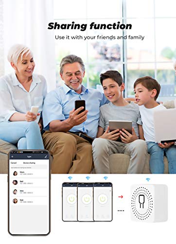 Smart Switch Smart WiFi Switch Ingebouwde Switch Relay Module Afstandsbediening met Smart Life, Google Home, Voice… - Afbeelding 7