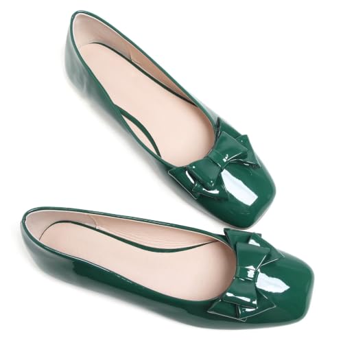 Image of Dear Time Women's Casual Foldable Ballet Flats Square Toe Ballerina Flats Shoes Comfortable