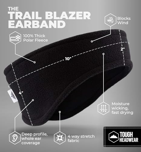 Tough Headwear EAR WARMERS HEADBAND Fleece Ear Warmer Headband thumb #2