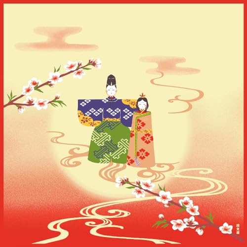 濱文様 小布(風呂敷 50cm) うららかお雛様