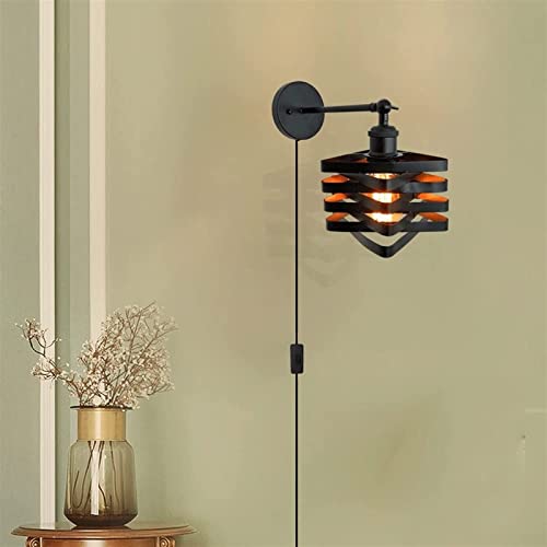 Lampe murale du bras oscillant rechargeable et réglable en métal - 2