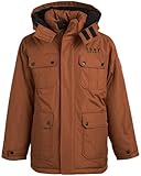 DKNY Boys' Winter Coat – Weather Resistant Parka Ski Jacket with Sherpa Hood (Size: 4-20), Size...