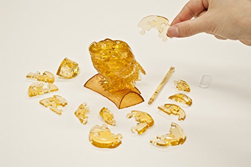 42 Piece Crystal Puzzle Owl Gold 3D Puzzle #TOP3