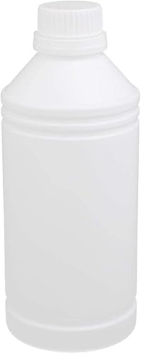 IIVVERR Frasco de botella de almacenamiento de líquido de boca estrecha recargable de plástico de alta densidad de 34 oz (Frasco de botella de