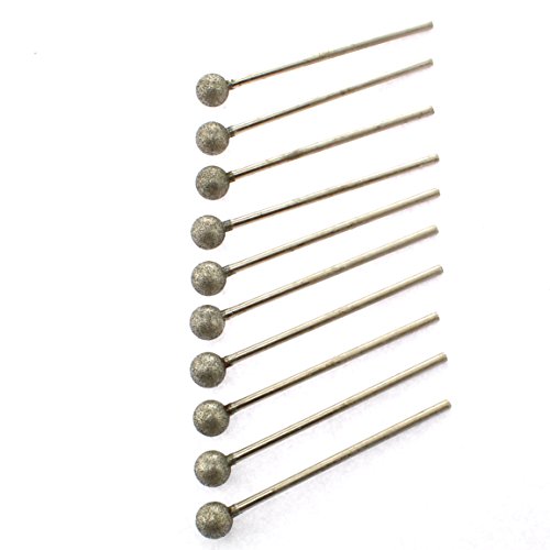Fresas diamantadas bola 10mm pack 10 piezas miniatura 2