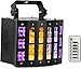 DJ Lights, OPPSK 48W 3in1 Multifunction 9 Colors LED Beam Disco Lights 6LEDs Black Lights and Strobe Lights for Birthday Wedding Club DJ Lighting Party