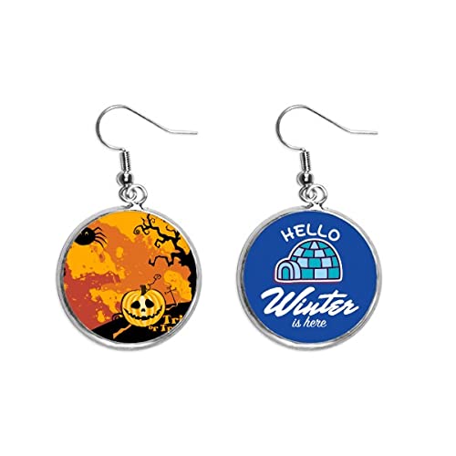 Pendientes de calabaza de Halloween un regalo original para amantes del terror