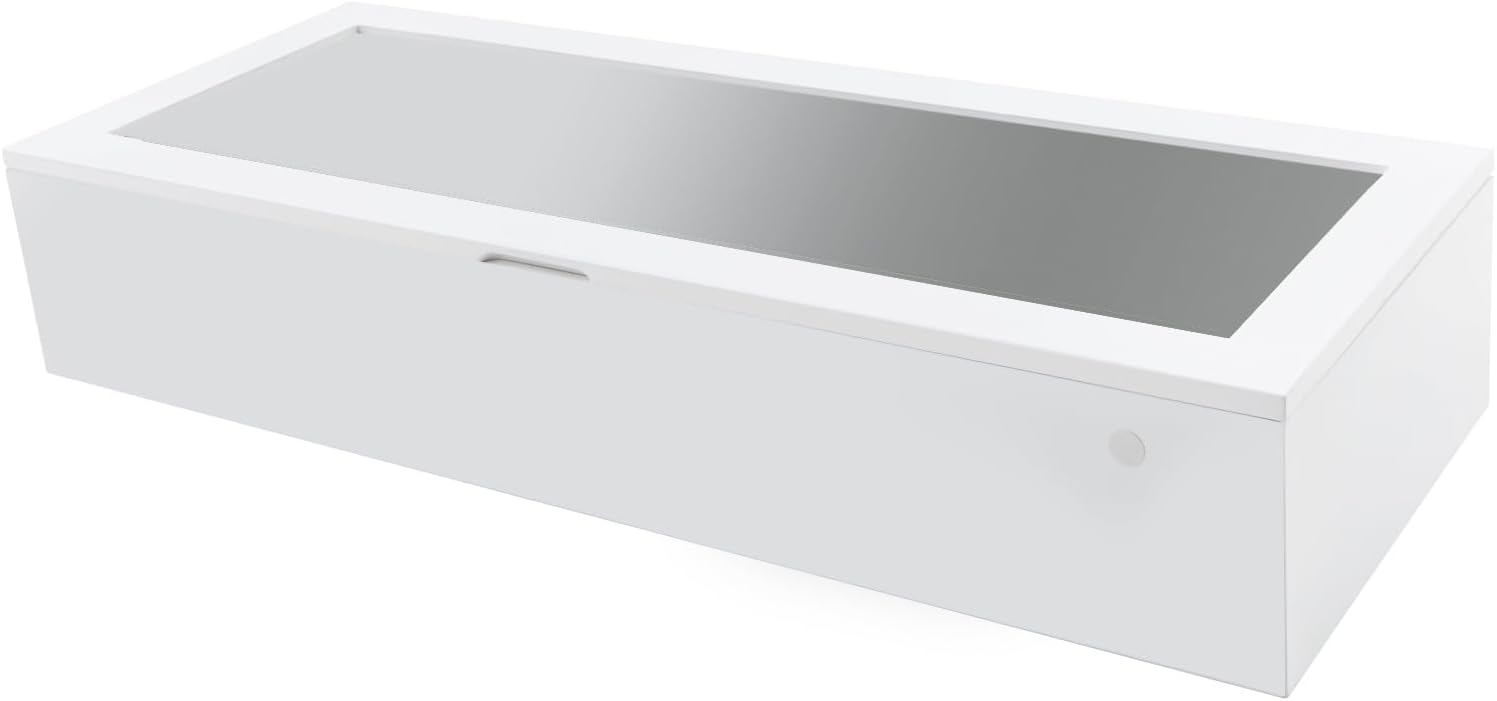 Wall Mounted Ironing Board Cabinet, 22.04 Lbs Capacity Foldable Ironing-Boards, Ironing Board Wall Mount with Mirror & All-in-one Design for Home Small Apartment Hotel