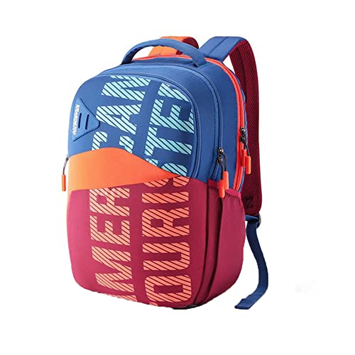 Image of American Tourister Sest+ Polyester 2 Compartment Unisex Backpack (Blue,Frsz) (Free Size)