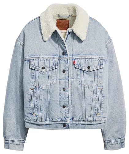Levi's 90S Sherpa Trucker, Giacchetto Denim Donna, Morning Sunlight, - 5