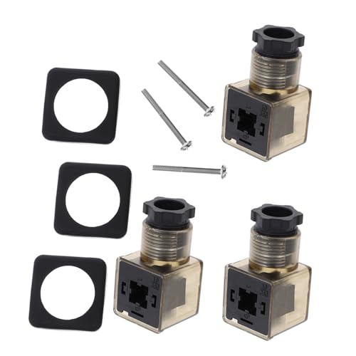 Conector para válvulas solenoides caja de conexiones DIN enchufe de pines resistente 2