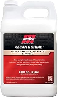 Malco Clean & Shine Interior Car Cleaner and Dressing – Restore Leather, Plastic and Vinyl Surfaces in Your Vehicle / Clean, Condition and Protect in 1 Simple Step / 1 Gallon (125901)