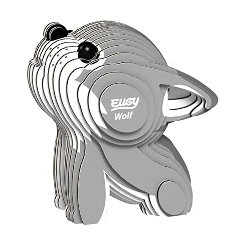 EUGY 040 Lobo. Eco-Friendly 3D Paper Puzzle