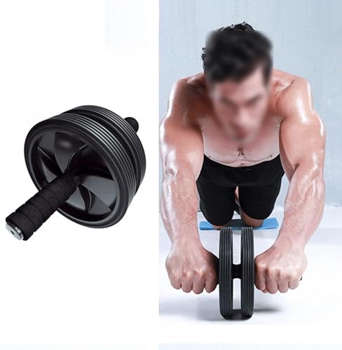 Rueda abdominal de doble rueda con rodillo de ejercicio estable para principiantes 5