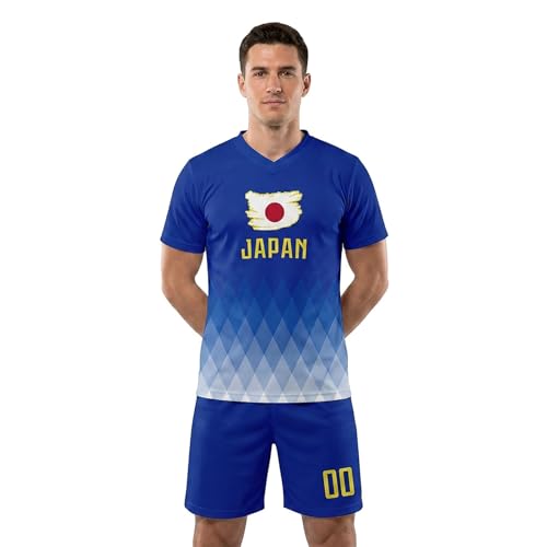 Spanien Trikot 2026 Conjunto de chándal para Hombre, niño, niña, Camiseta de Entrenamiento, Manga Corta y pantalón Corto. (Blue, 12-13 Years)