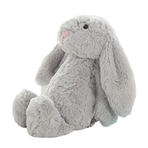 CandyTT Peluche de Juguete de Peluche, Conejo, bebé, compañero para Dormir, Lindo, Peluche, Oreja Larga, Conejo, Regalo para niños (Gris) Cover