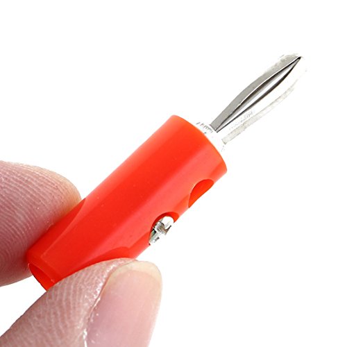 uxcell Banana Plugs 20 Pzs Conector Audio Plata miniatura 3