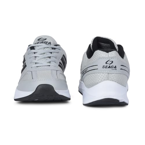 Image of SEAGA Sports Men's Lightweight Sports Running Shoes with Breathable Mesh & Cushioned Sole and Comfortable Shoes