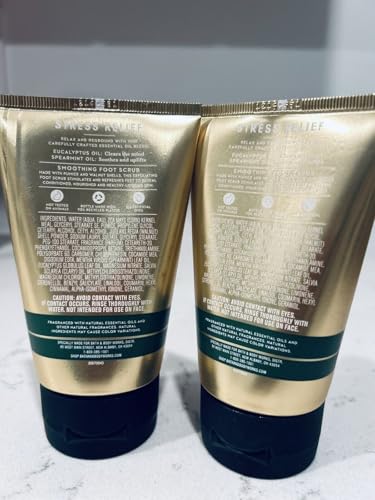 2 Aromatherapy EUCALYPTUS & SPEARMINT Stress Relief Foot Scrub bath body