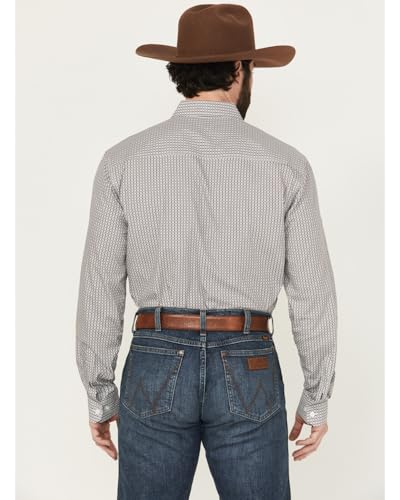 Cinch Men White Print Modern Fit Shirt4