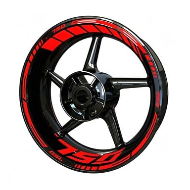 Reflective for Kawasaki for Z750 Motorcycle Wheel Sticker Hub Decal Rim Stripe Tape Motorbike(Color6)