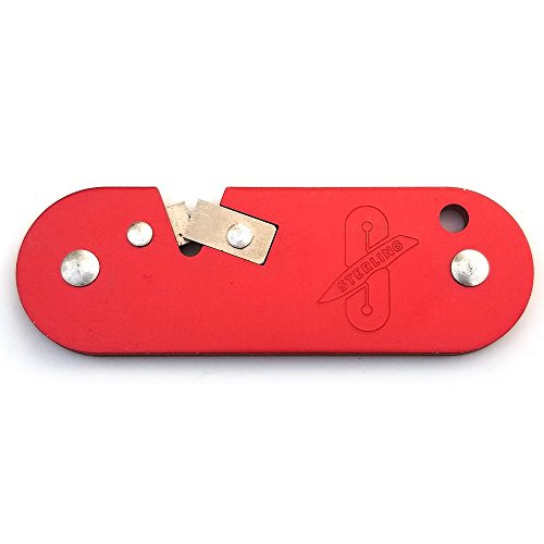 Buy 1 get 1 Sterling Compact Knife Sharpener Red Aluminum Finish Body Lightweight