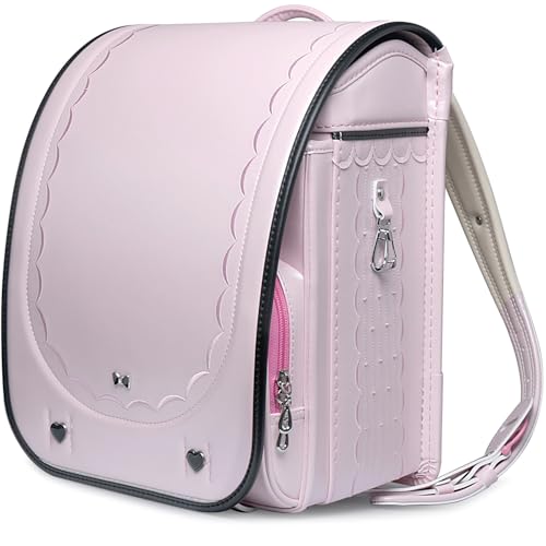 [Coulomb] Plus クーロンランドセル グレイスレースモデル 2026 女の子 軽量 オシャレ A4 7年保証 7日返品保証 おまけ付 ランドセル 4色展開 人気 女の子 高級人工皮革 大容量 通気性 ワンタッチロック 贩売者6年保証 (ピンク)のサムネイル