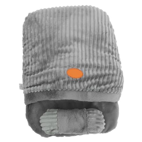 Couchage pour chat en peluche grise Beaupretty taille moyenne - 2