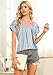 Summer Tops for Women Short Sleeve Square Neck Tshirts Ladies Workout Blouses Casual Fashion Tees