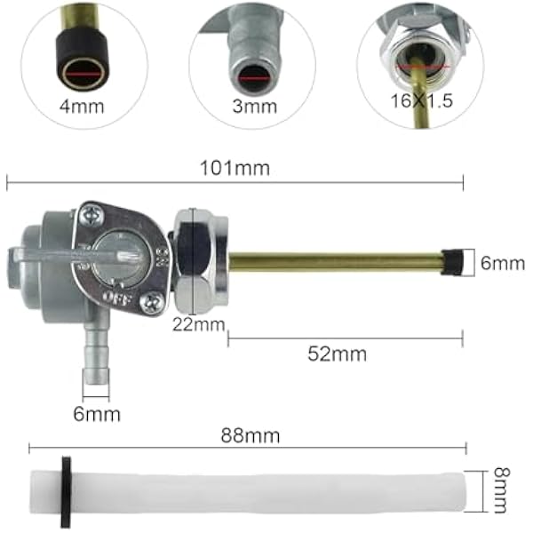 M16 Клапан переключения топливного бака для мотоциклов кран для слива топлива для моделей CB400 CB550 CB750 CB900 CX500 CX500C CM400