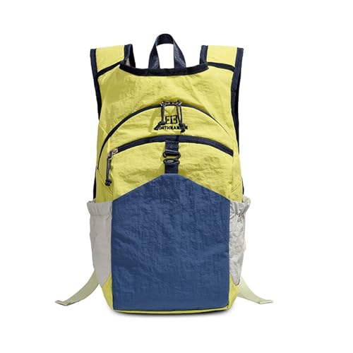 Waterproof backpack large capacity lightweight backpack men and women's casual bag(Yellow)