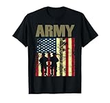 American Flag Camo Us Army 4th of July Usa Military Merica T-Shirt
