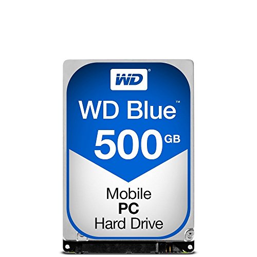 WD Blue 500 GB interne mobile Festplatte (9,5 mm Höhe 5400rpm SATA 6Gb/s 8MB Cache 6,4 cm 2,5 Zoll) RoHS compliant intern