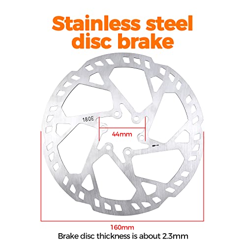 Fastace Mtb Hydraulic Brakes Set Hydraulic Disc Brakes Mountain Bike Oil Brake Two-Piston/Four-Piston Bicycle Brakes For Mtb Xc Trail, E-Bike, Fat Bike Left Rear/Right Front #TOP6