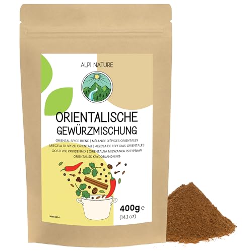 Alpi Nature Mezcla de Especias Orientales 400g, Especias del Oriente para Curry, Guisos y Adobos