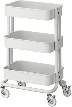 IKEA Rashult Utility Cart White 15x11x25 5/8 204.630.56