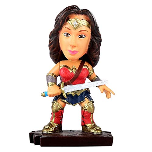 Wowheads Wonderwoman Small BH Standing Polystone Natural Color Figurines ( Size 3 x 3 x 4 inch )
