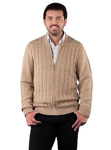 Original Mister Rogers Zip Up Cardigans for Men | 100% Alpaca Wool