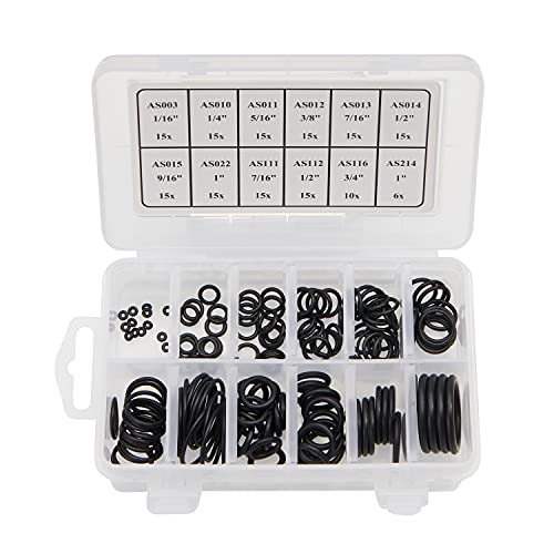 Busy-Corner 166 Pieces Scuba O-Ring Kit Scuba Diving Rubber Orings, For Dive Hoses Ring Diving Dive Gear Equipment Scuba Tanks Nbr90 #TOP1