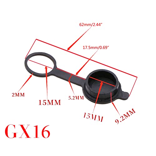 Tapa protectora para enchufe de aviación GX12 GX16 20 miniatura 6