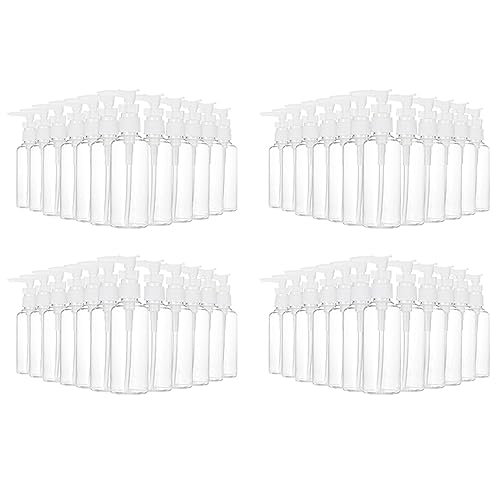 VENOAL Paquete de 48 Transparentes de Viaje de 3.4 Oz / 100 Ml, Botella Dispensadora de Loción para Agua, Aceite de Masaje, Champú