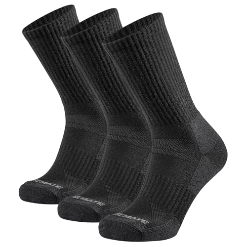 Closemte Calze Trekking Uomo Lana Merino Nere 43-46