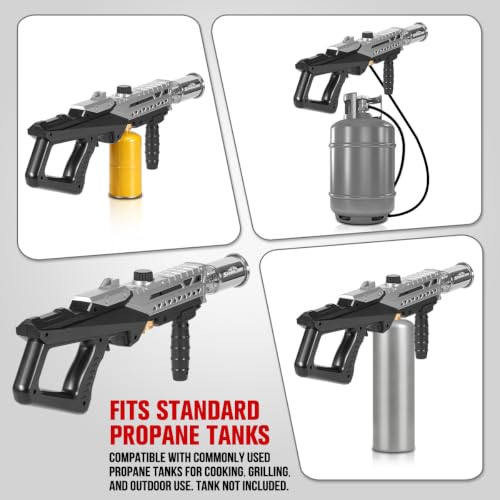 Powerful Propane Torch Gun, Adjustable Flame Thrower Gun for BBQ, Charcoal Lighter, Steak Searing, Campfire, Fire Pit, Outdoor Cooking (Tank Not Included) - image 7